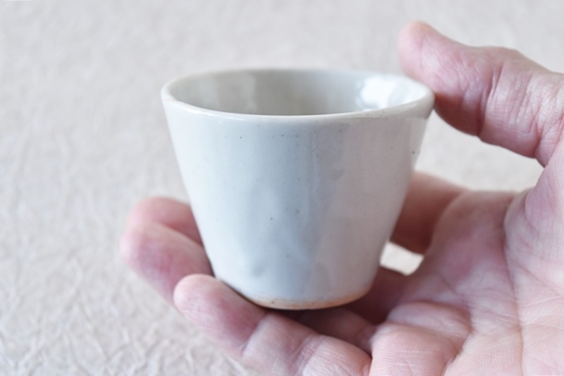 骨董 アンティーク 白磁 蕎麦猪口 古伊万里 白磁 白磁蕎麦猪口 甘手 古