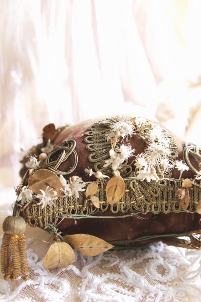 アンティークグローブドマリエ 小鳥 フランス アンティークストリュフ