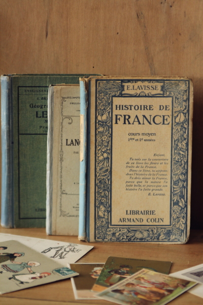 アンティーク本 古書 洋書 フランス語 教科書 20200422 【Antiques