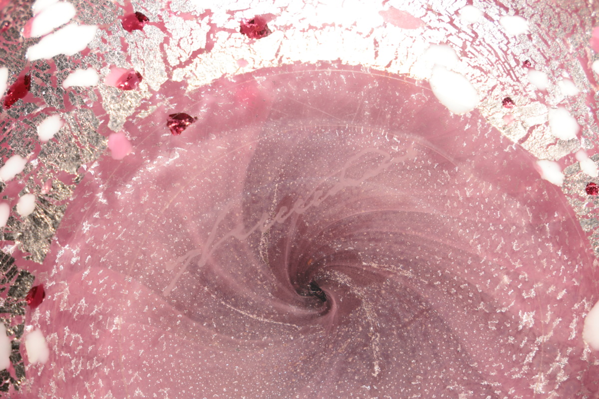 黒木国昭作 古希記念プラチナ象嵌「光琳」花器 - 古好屋