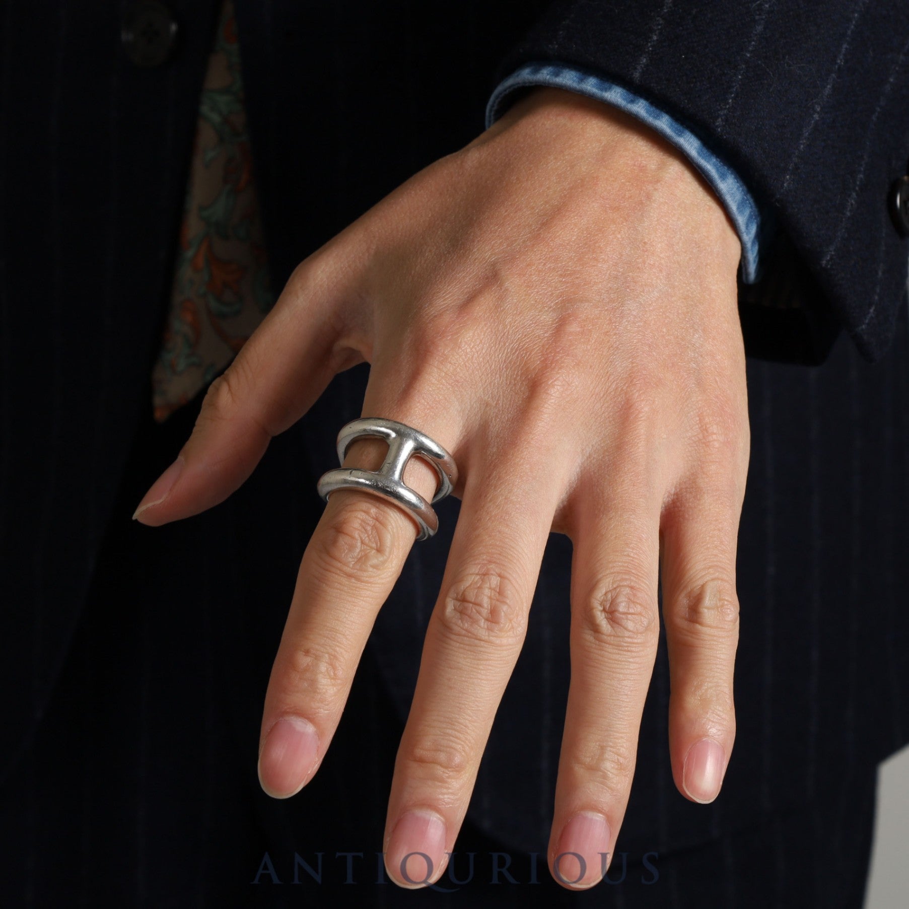 エルメス リング オスモズ GM SV925 #58 箱 カード 21年刻 | 東京銀座