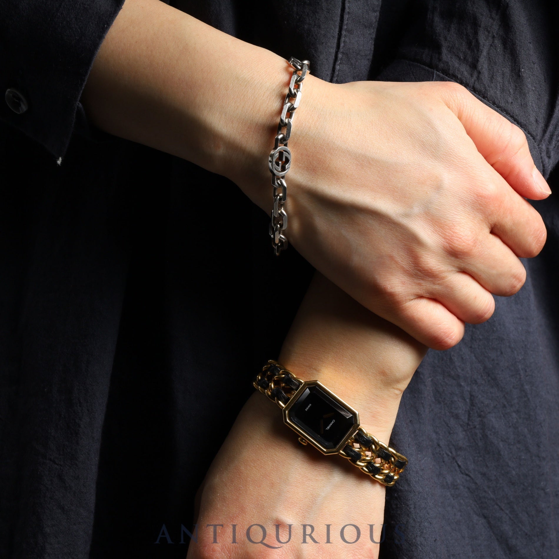 シャネル プルミエール L H0001 クォーツ Cal.976.001 GP GP/革