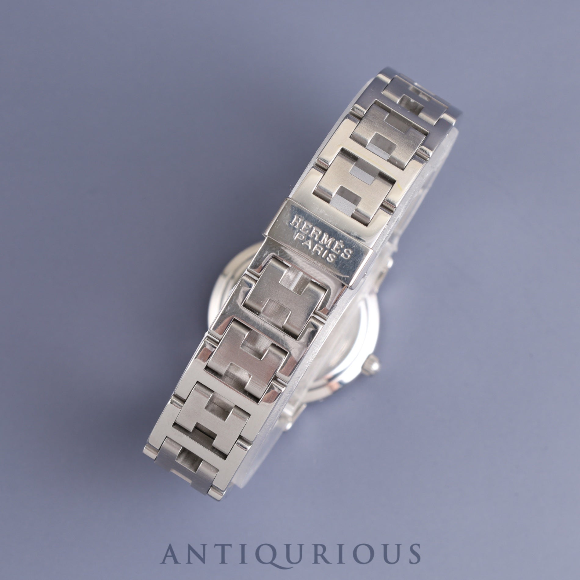 エルメス クリッパー CL4.210 クォーツ SS SS グレーアラビア文字盤