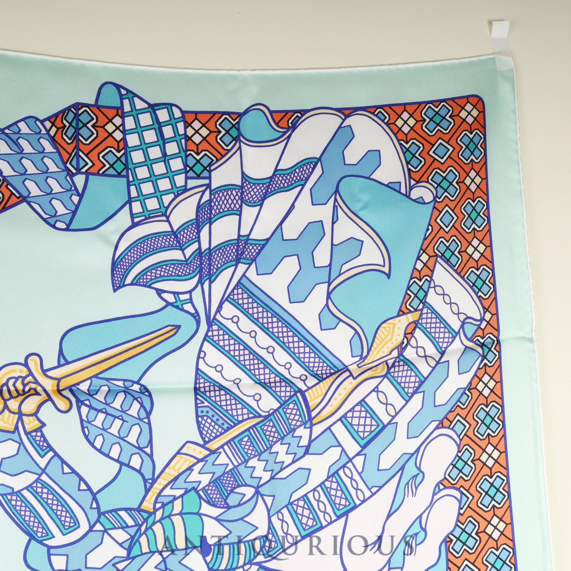 エルメス スカーフ カレ 90 夢見る決闘 SILK100% タグ | 東京銀座の