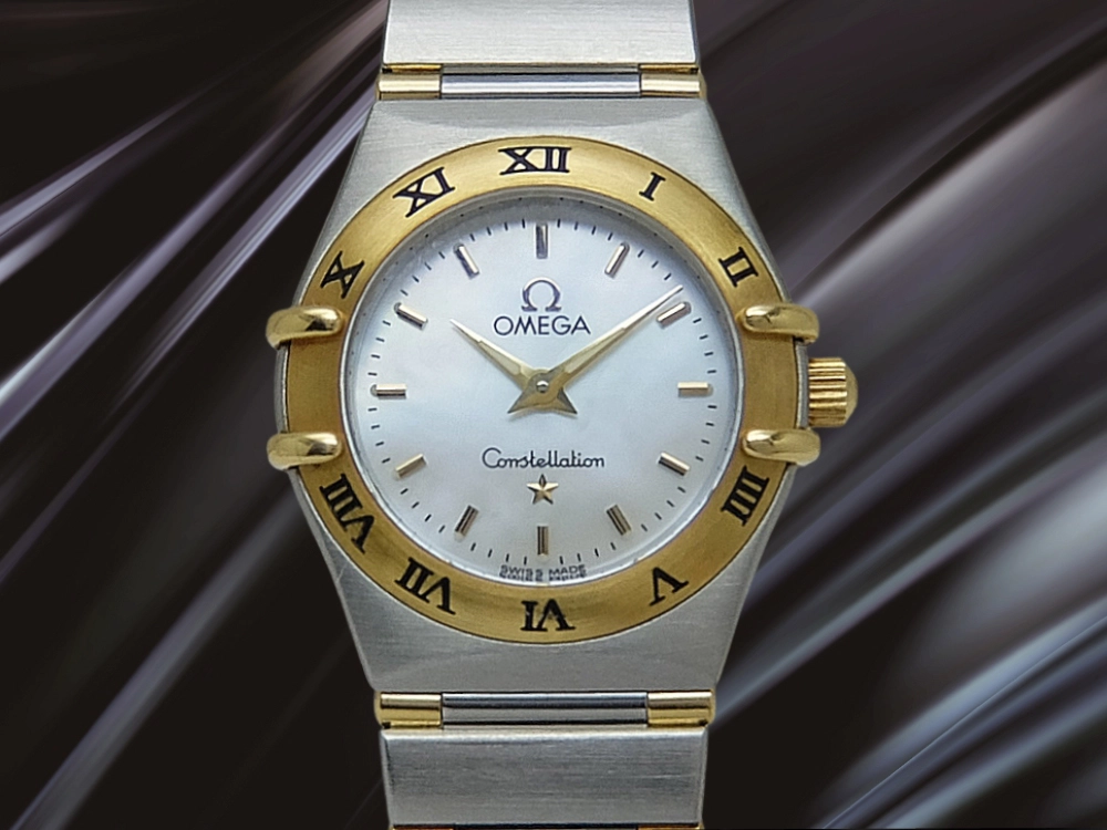 OA-0087| オメガ コンステレーション SS/YG ホワイトシェルダイヤル