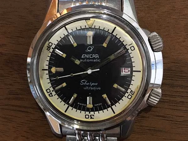 HA-5793| エニカ Enicar シェルパ ウルトラダイブ ドナー用ダイアル