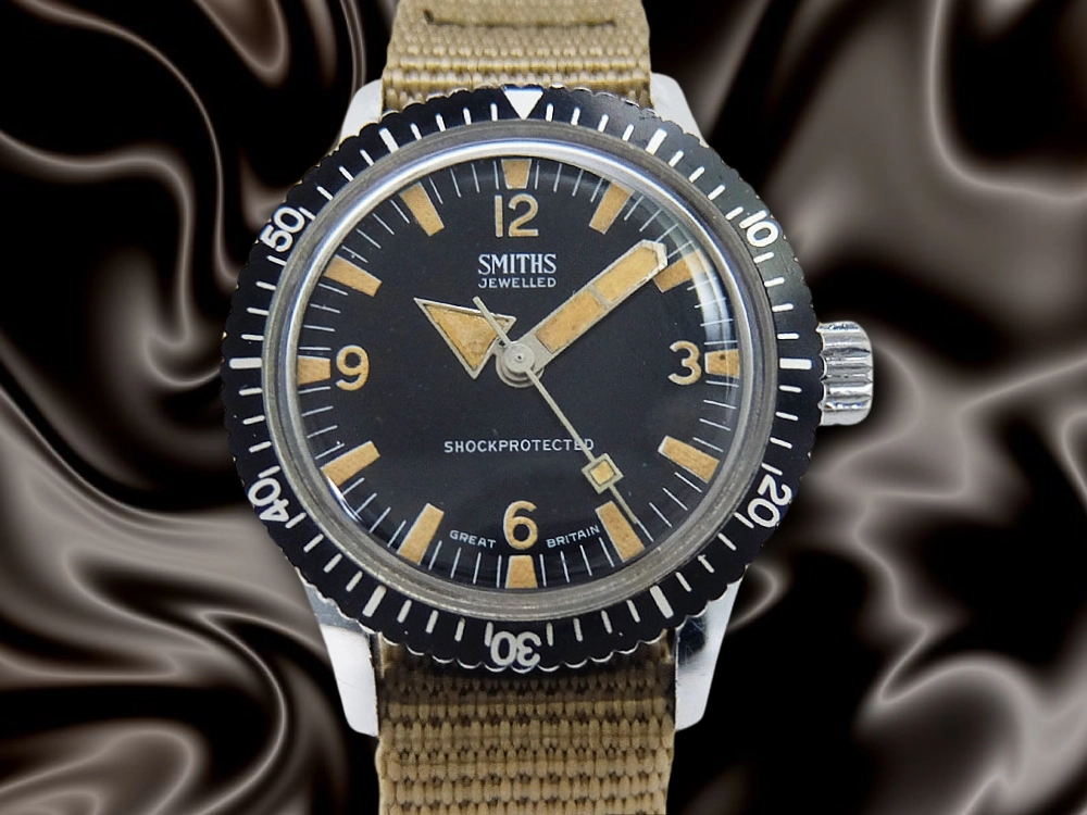 HA-7408| スミス 英国製 ダイバーズウォッチ Cal.512 メッキ/SS