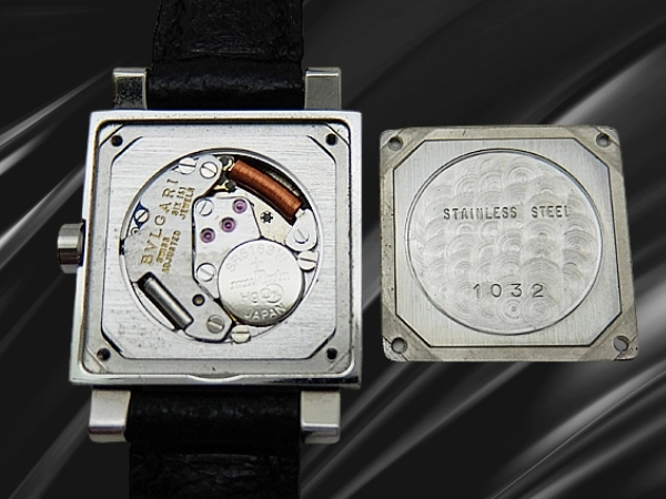 HB-0322| ブルガリ クアドラート Ref.SQ22SL SS スクエア ブラック