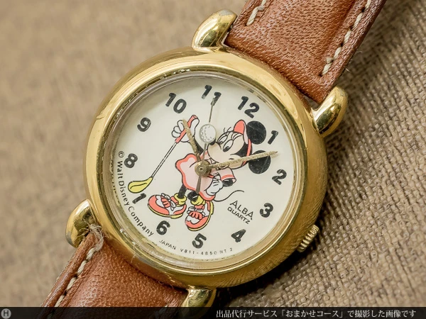 JA-1096| セイコー アルバ クオーツ ディズニー ミニー GF ケース