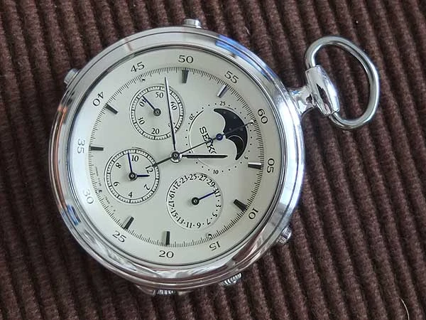 JA-1031| セイコー SEIKO 懐中時計 7T36-7A20 アラーム付 クロノグラフ