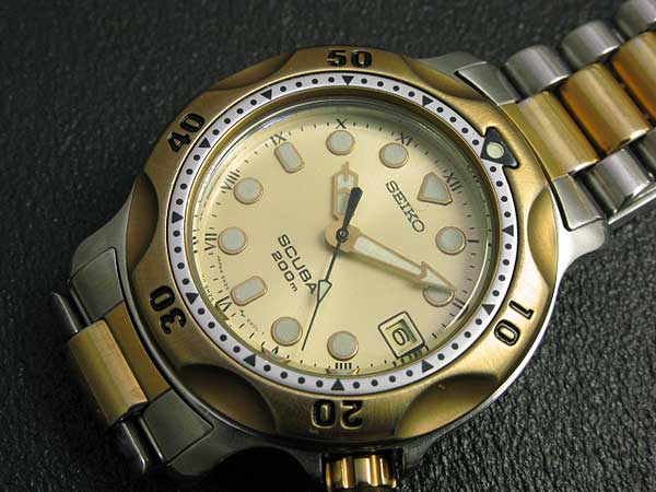 JA-1587| セイコー 80年代 クォーツ ダイバー 5H25 セイコーでOH済