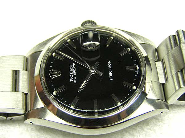 ロレックス Ref.6694 高年式手巻 80年製 希少ブラックミラーギルト