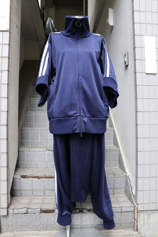 niitu ニーツ】キモノジャージブルゾン NAVY