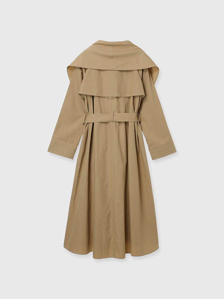 ボリュームショールカラーコート