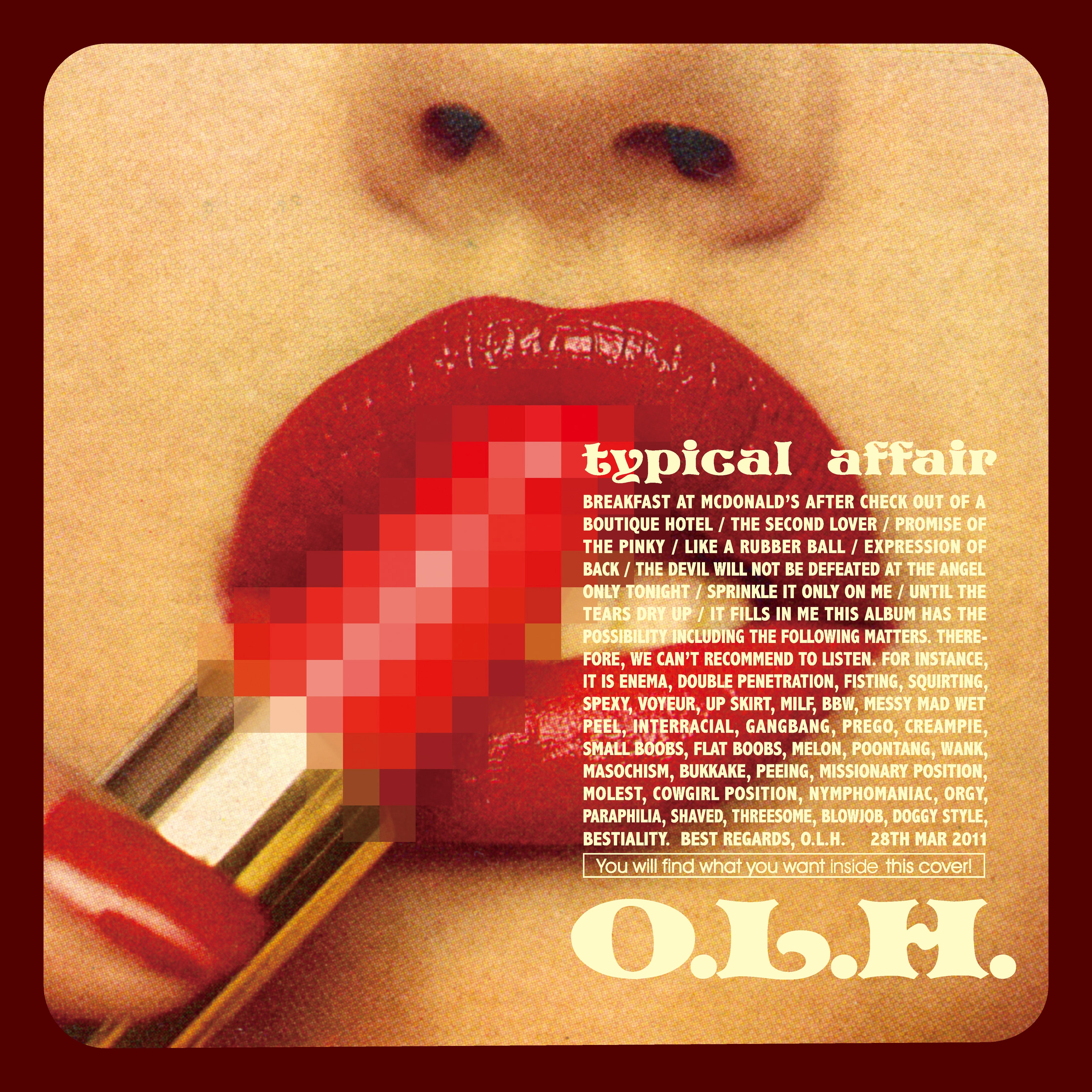 面影ラッキーホール『typical affair』LP