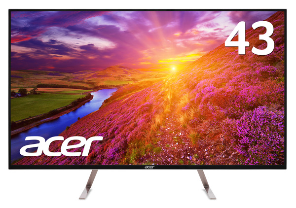 ASCII.jp：エイサー、明暗はっきりで実物に近い色味再現の43型4Kモニター