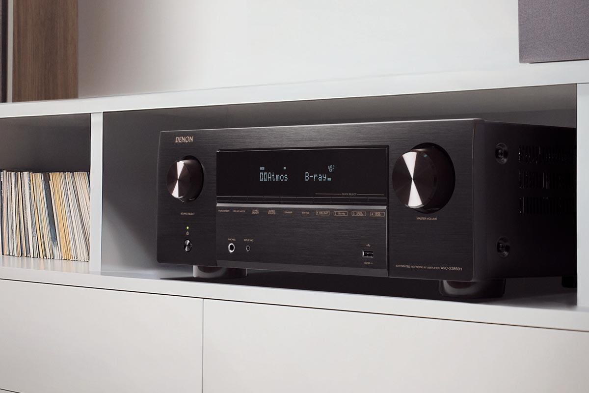 目でわかる、デノンの最新AVアンプ「AVC-X2850H」はトップスピーカーの