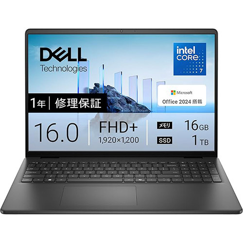 ASCII.jp：大画面16インチ×Core 7×1TB SSD！ DellノートPCが12%オフで登場