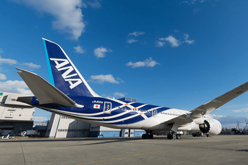 ANA、ボーイング 787-8初号機「JA801A」が光輝く通常塗装となって