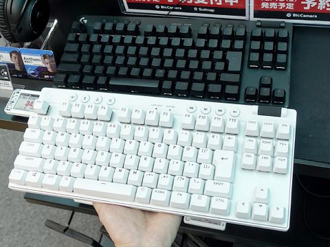 ロジクール Gのテンキーレス無線キーボード「PRO X TKL」の実機展示