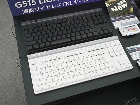 ロジクールの薄型ワイヤレスキーボード「G515 LIGHTSPEED TKL」に