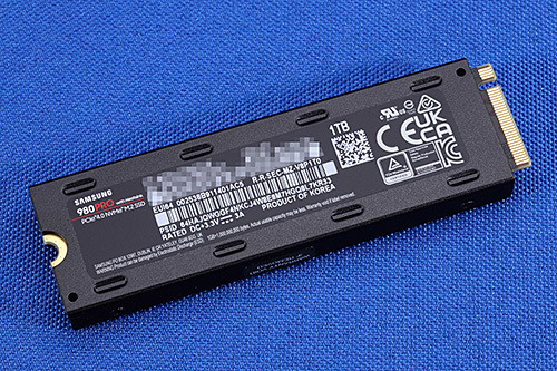 PS5にもピッタリなSSD「Samsung SSD 980 PRO with Heatsink」、速度面
