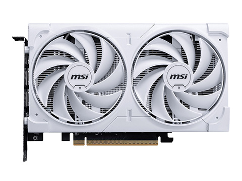 白い2連ファン搭載の「MSI GeForce RTX 5060 8G VENTUS 2X OC WHITE