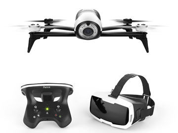 Bebop 2をパイロット気分で操作するFPVセット。HMDと新コントローラー