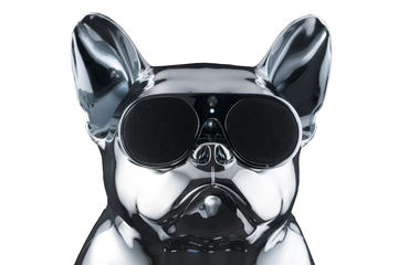 ブルドッグがクローム色に。Bluetoothスピーカー「Aerobull」に新色