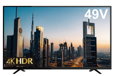 49型で39,800円の4K液晶テレビ。日本メーカー製LSI搭載、グリーン