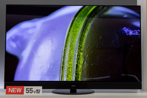 ビエラ最高峰の高コントラスト4K有機EL「JZ2000」。7.1ch/125W