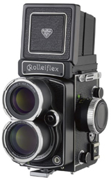 DHW、望遠レンズの銀塩二眼レフカメラ「ローライフレックス4.0FT