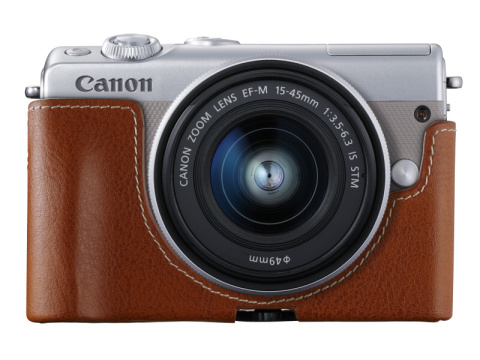 キヤノン、フェイスジャケットで着せ替えられる「EOS M100
