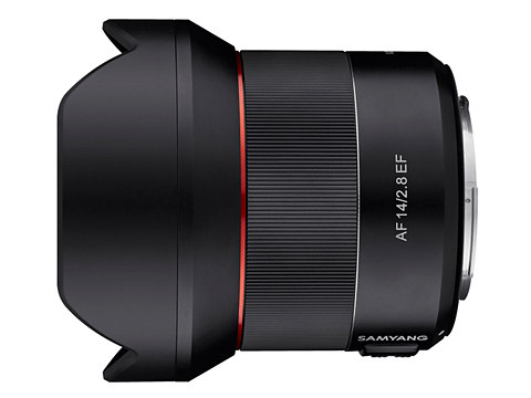 サムヤン、キヤノンEFマウント用のAFレンズ「AF14mm F2.8 EF