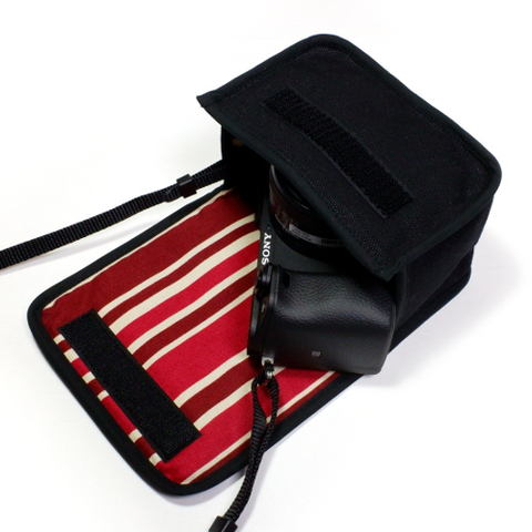 α6400＋キットレンズを収納できる布製ケース - デジカメ Watch