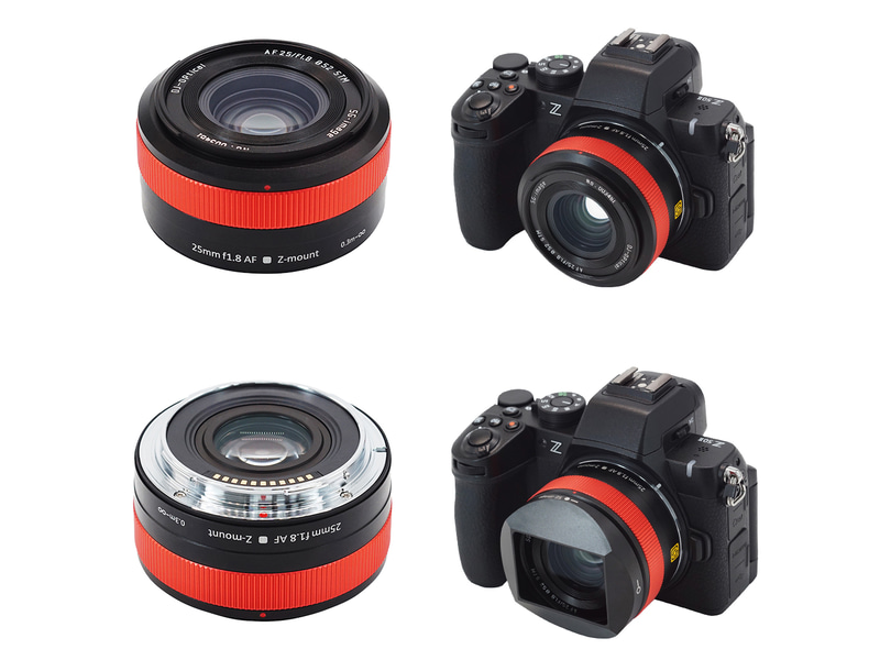 ピントリングのカラーが選べる単焦点レンズ「SG-image AF 25mm F1.8