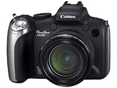 キヤノン、HD動画に対応した20倍ズームモデル「PowerShot SX20 IS