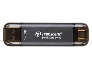 トランセンド、USB Type-C内蔵のスティック型SSDに新色「シルバー」を