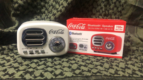 ダイソーの「ブルートゥーススピーカー（コカ・コーラ）」がレトロで