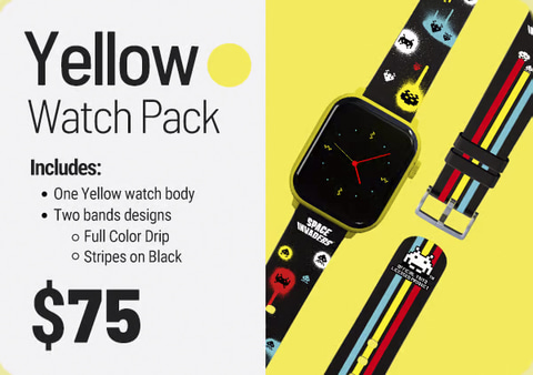 タイトーとコラボした「スペースインベーダー」スマートウォッチが登場