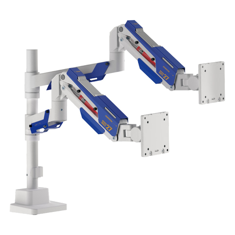 最大57インチモニターに対応、ガス圧式ゲーミングモニターアーム