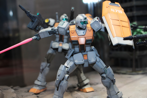 ジム(モロッコ戦線仕様)RGM-79 HG1/144 ガンプラ全塗装完成品 HG 1/144