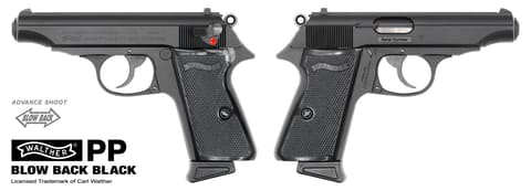 マルゼン、ガスブロ「ワルサー PP ブローバック ブラック」発売