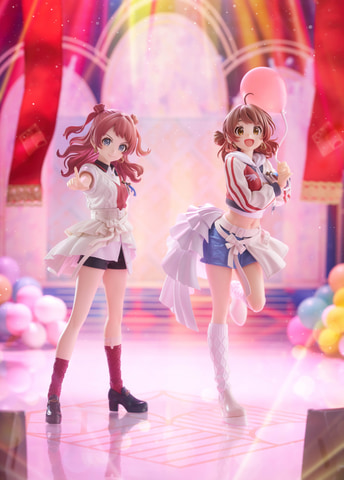学園アイドルマスター」より花海咲季と花海佑芽のプライズフィギュアが