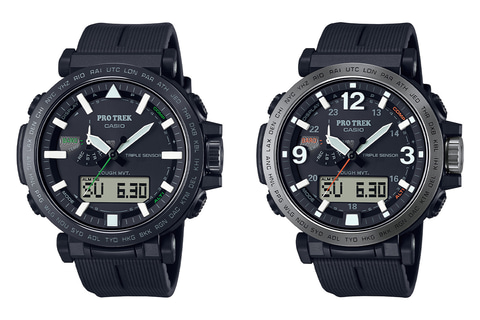 カシオ プロトレック、ビッグフェイスモデルにバイオマス素材