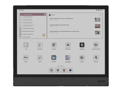 BOOX、10.3型カラー電子ペーパーのAndroidタブレット「NoteAir4C