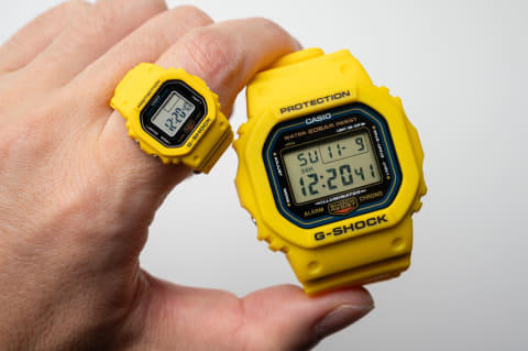 CASIO G-SHOCK nano リングウォッチ 赤 黄 新品 2点セット CASIO G