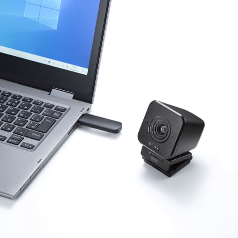 どこにでも設置できるワイヤレスWebカメラ「CMS-V65BK