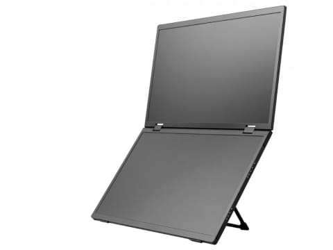 15.6インチ×2画面を持ち歩ける！ 折りたたみ式モバイルモニター