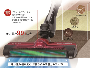 東芝、軽いタッチでぐんぐん進む「ラクトルパワーヘッド」採用の